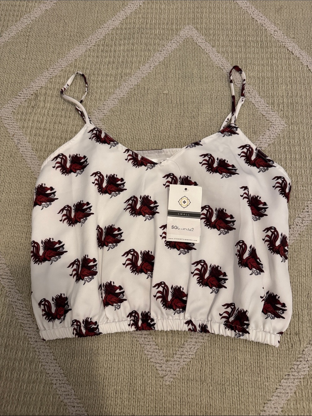 NWT Stewart Simmons South Carolina Gamecocks Cami Tank Top Small